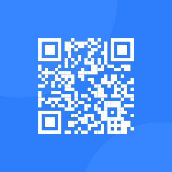 A QR code to the site for Frontend Mentor